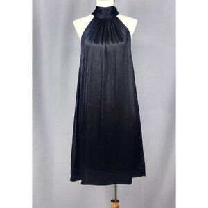Bobi Los Angeles Dress Small Medium Black High Neck Bow LBD Date Night Event